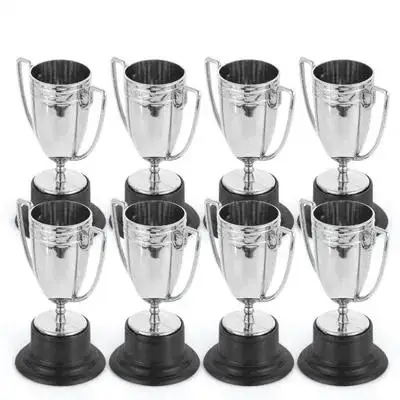 

8Pcs Mini Award Trophies School Competition Awards Gold Prizes Participation Rewards Mini Trophies
