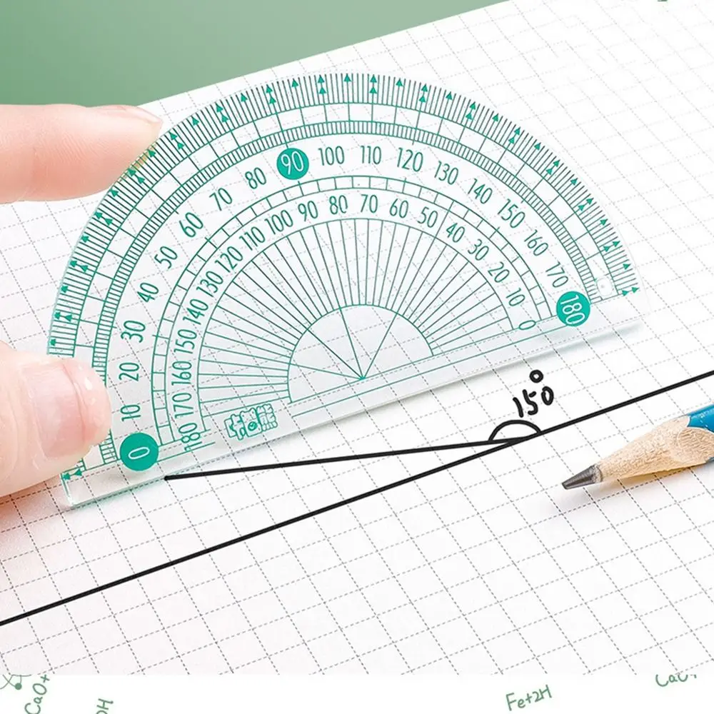 

New Plastics Drawing Ruler Learning Measuring Tool Gift Trigonometry Straightedge Stationery