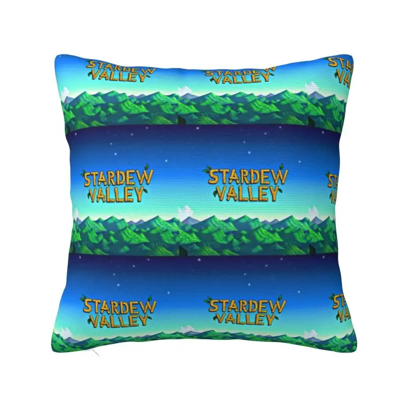 

Custom Game Stardew Valleys Cushion Cover 45x45cm Farm Games Velvet Nordic Pillow Case