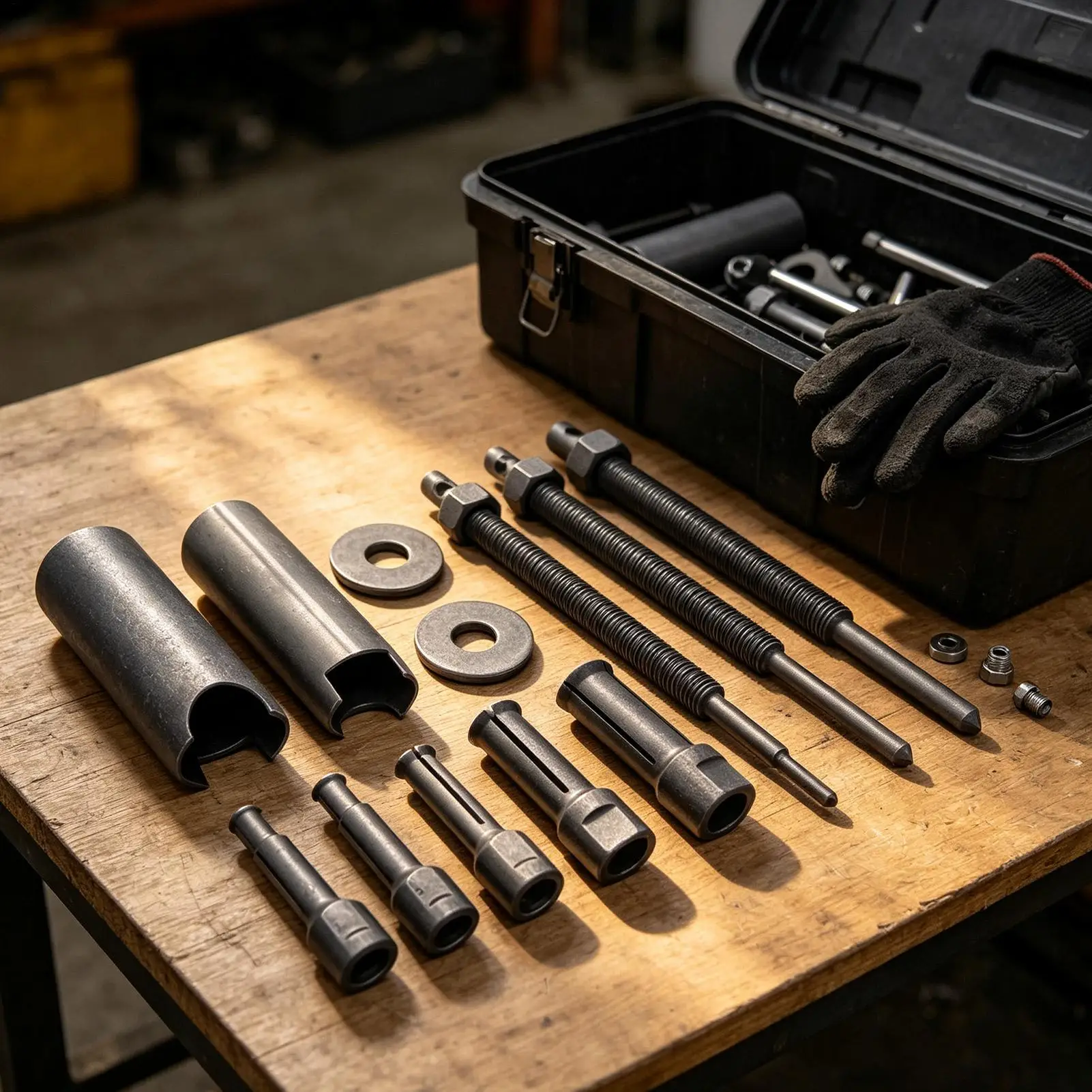 Bearing Puller Kit 12Pcs/set Heavy Duty Wheel Inner Hole Extractor Motorcycle Blind Hole Collet Bearing Puller Set