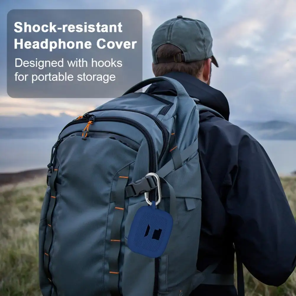 Étui de protection pour écouteurs, étanche à la poussière, étui de téléphone de sauna en silicone avec document solide sans fil