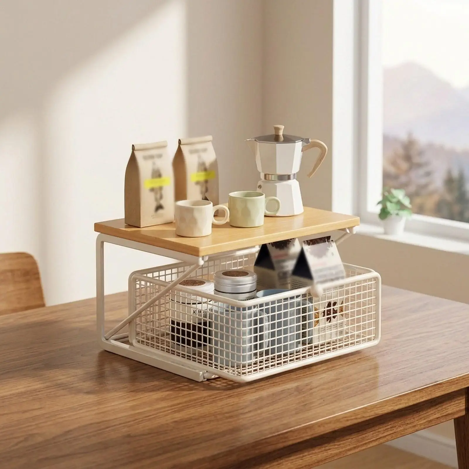 Organizador de Estación de Café para la Cocina con Cajón Suave - imagen 4