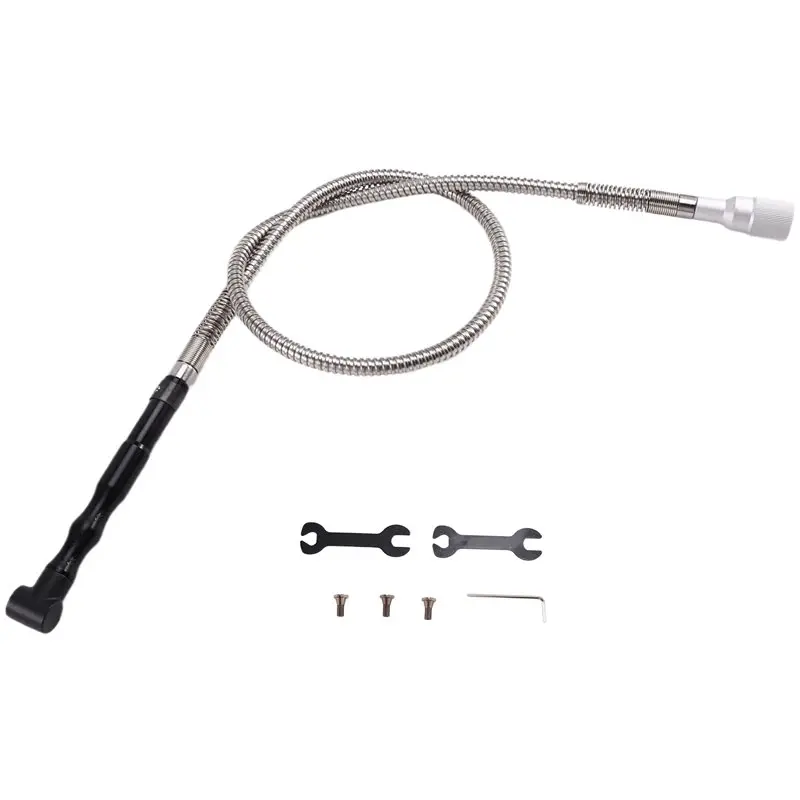 A76X-Electric Grinder Small Flexible Shaft Replacement Elbow Hand Piece+ Shaft For 3Mm Transfer Head Part