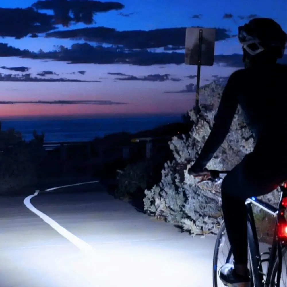 Portable Solar Bicycle Light LED Cycling Front Headlight Anti Glare Safety Lamp For Mountain Road Bike Night Ride