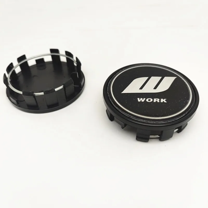 4pcs 54mm 50mm Wheel Center Caps Hub W Work Rays Volk Racing Car Styling Rims Cover Emblem Badge