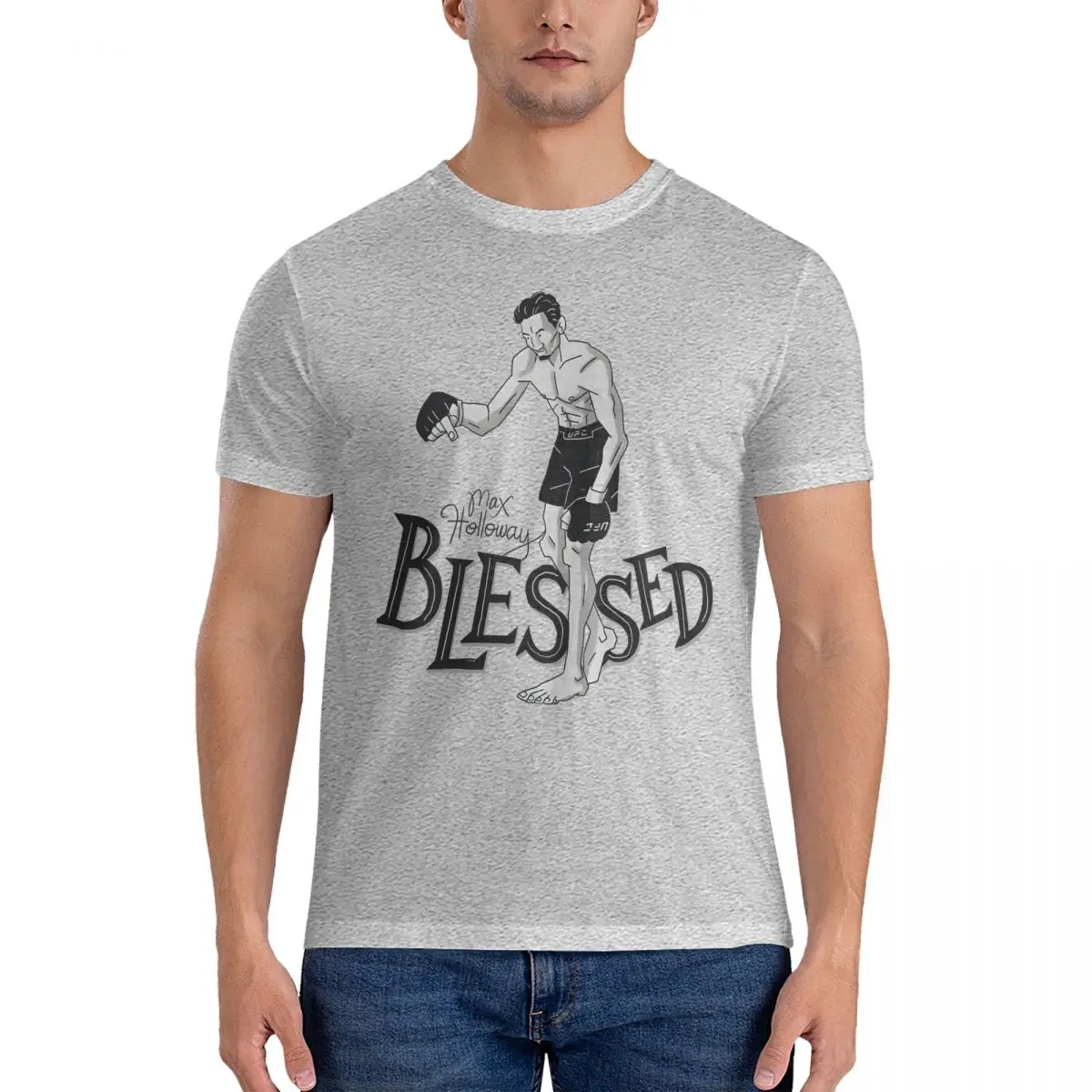 BLESSED EXPRESS T Shirts for Men Pure Cotton Vintage T-Shirts Crewneck Holloway Tee Shirt Short Sleeve Clothing Gift