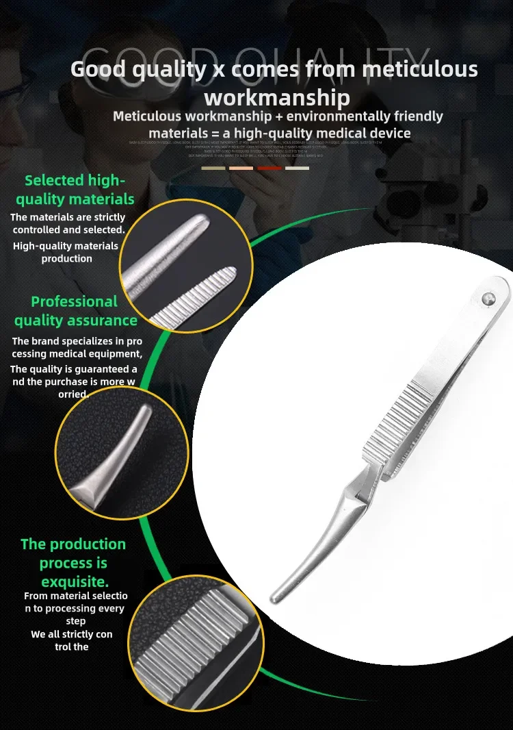 Ophthalmic Instruments Bulldog Clips Vascular Clamps For Surgery Stainless Steel Vascular Straight Clamps