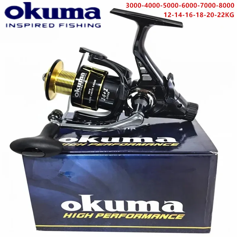 Okuma Angelrolle – rotierende Angelschnurtrommel mit Metallbecher – 22 kg maximale Angellast, geeignet für Modell 3000–8000 – Detail 5