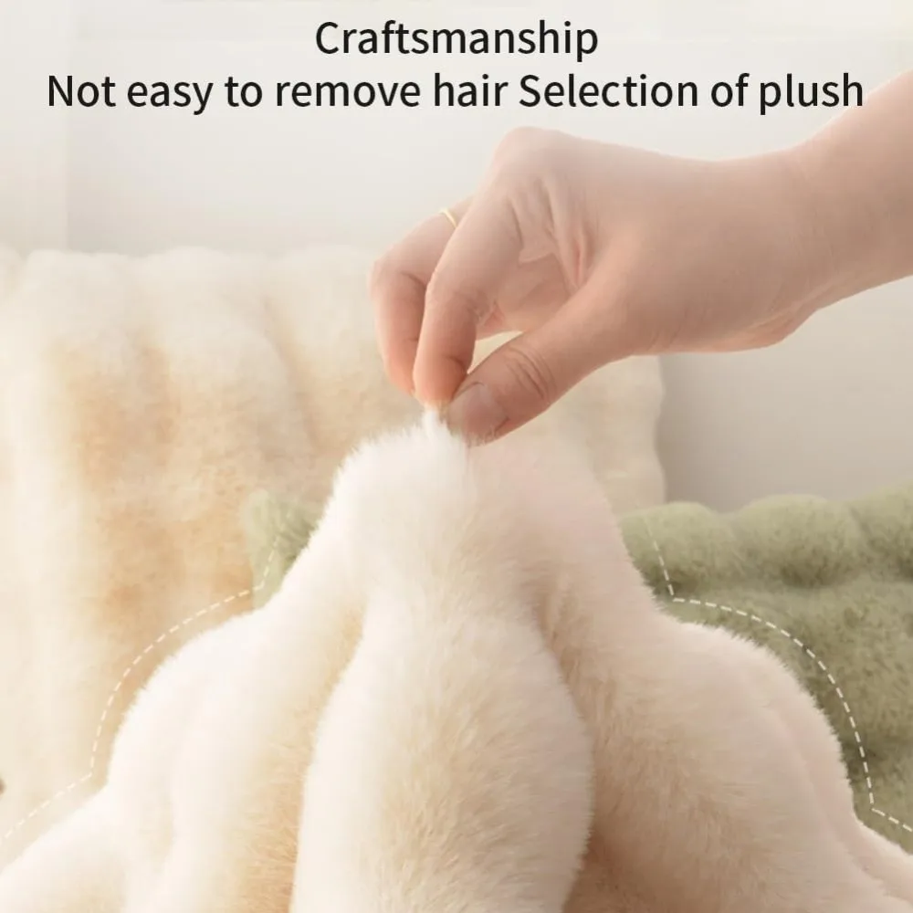 New Round Cat Mat Washable Insulation Feature Round Pet Mat Non-Slip Bottom Pet Blanket