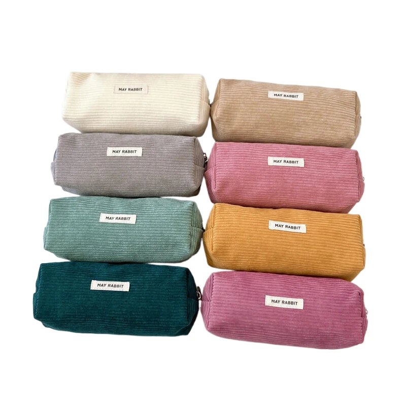 1 Stück Einfachheit Student Bleistift beutel für Jungen Mädchen Mode ästhetische einfarbige Serie Bleistift Fall Make-up Tasche Schul material