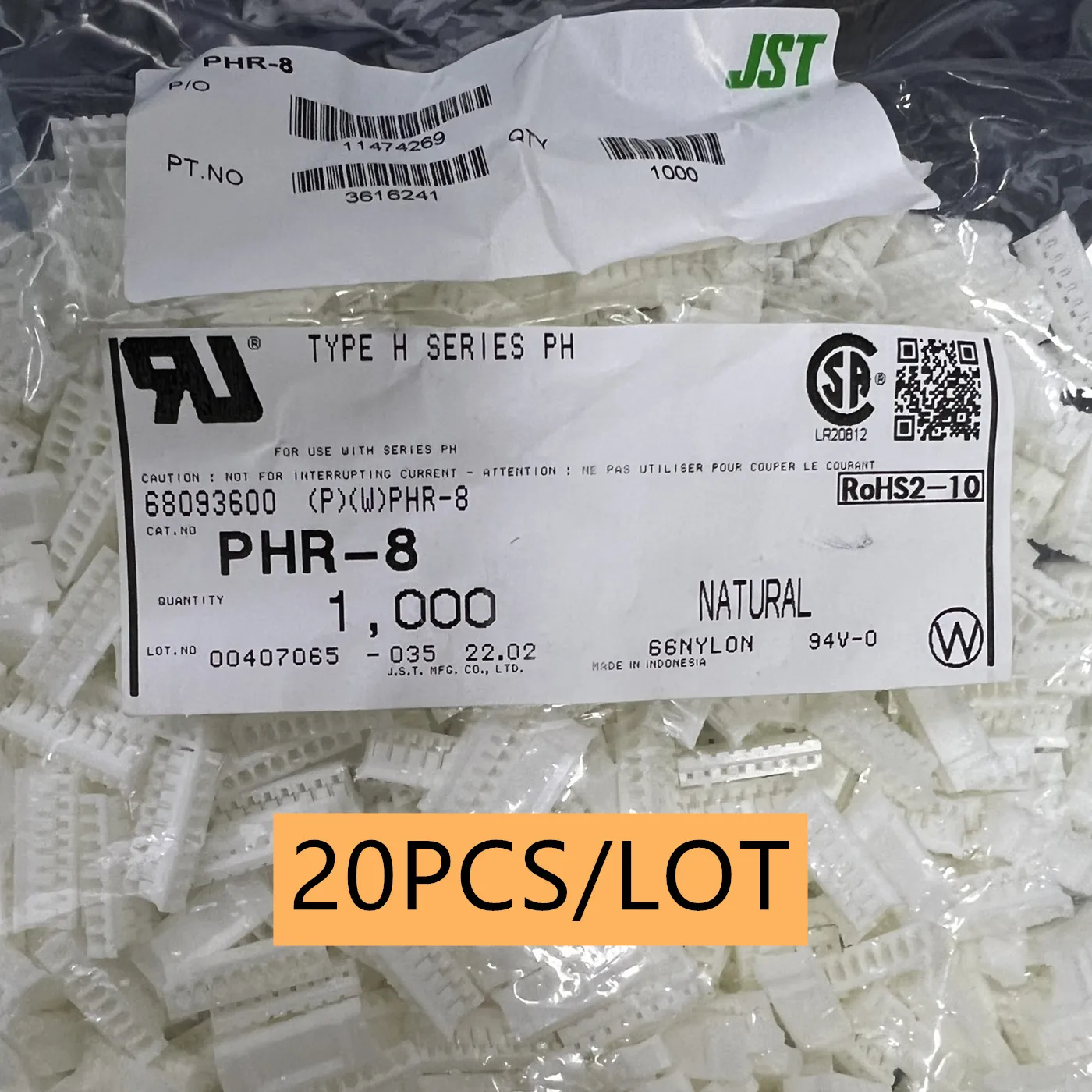 PHR-8 20PCS/LOT CONN 8P 2mm Original goods