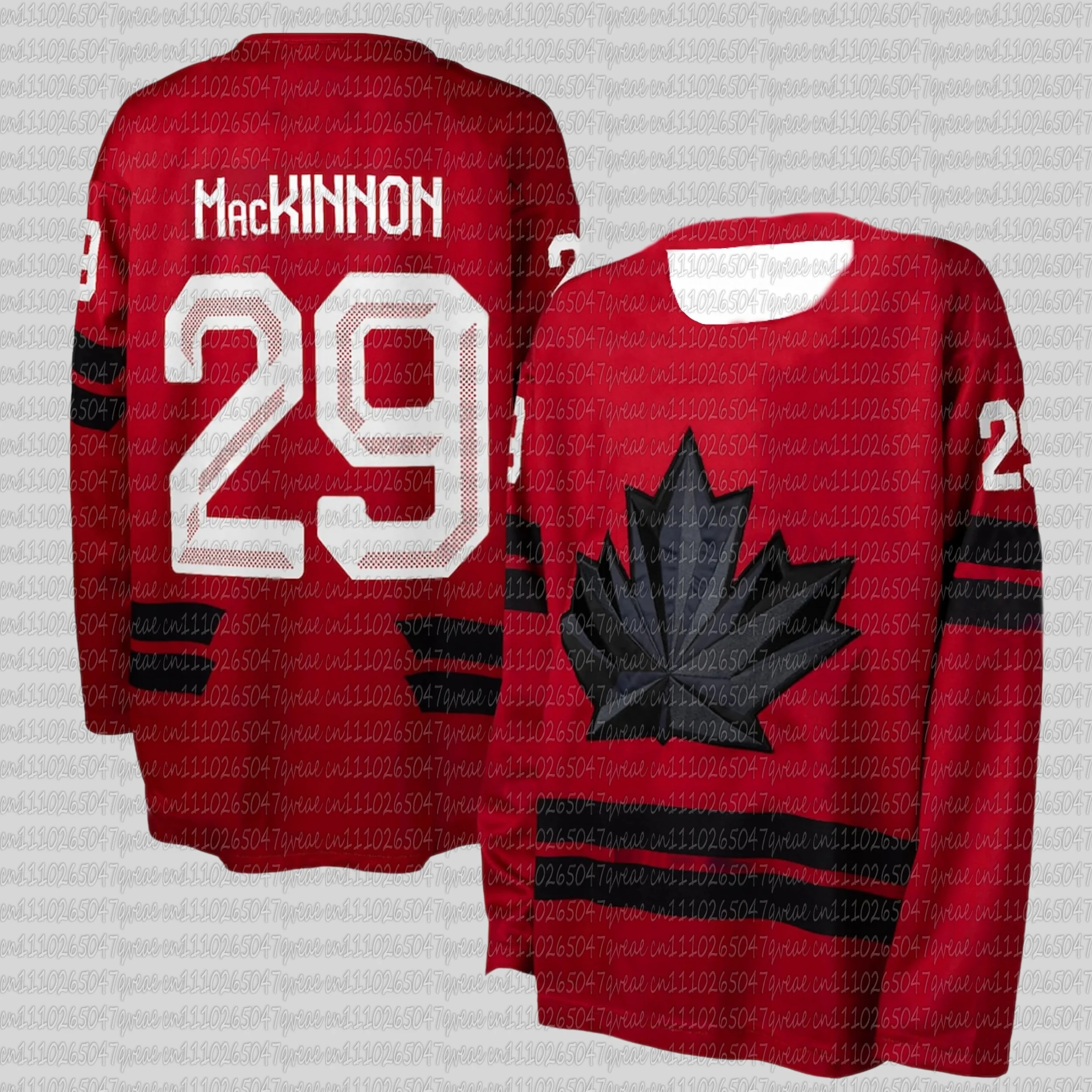 Canadian Hockey Theme Men's Long Sleeve T-Shirt | 2026 New McDavid Style | Sport Casual Home & Daily Wear Top view 3