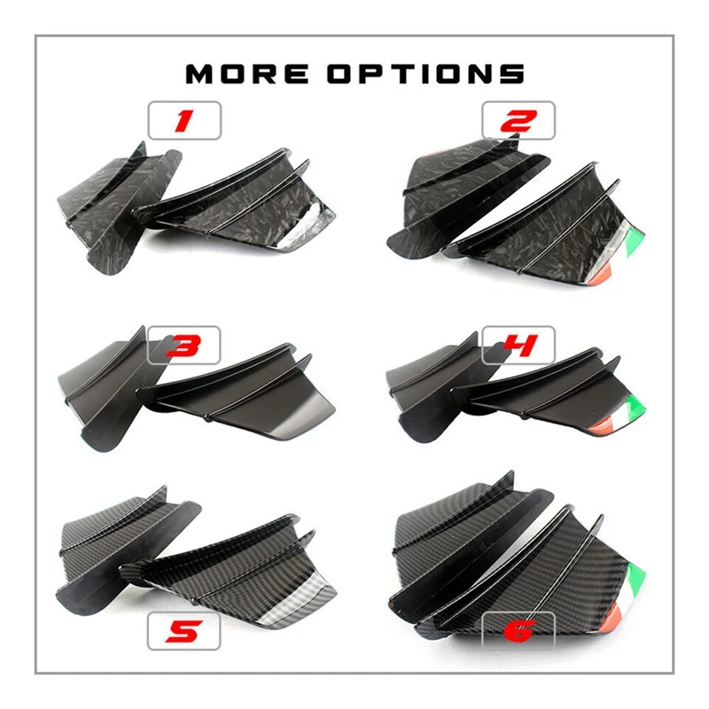 Universal Carbon Fiber Wing Let Guard Winglet Air Deflector For DUCATI 899 959 1199 1299 PANIGALE V4 R/S V2