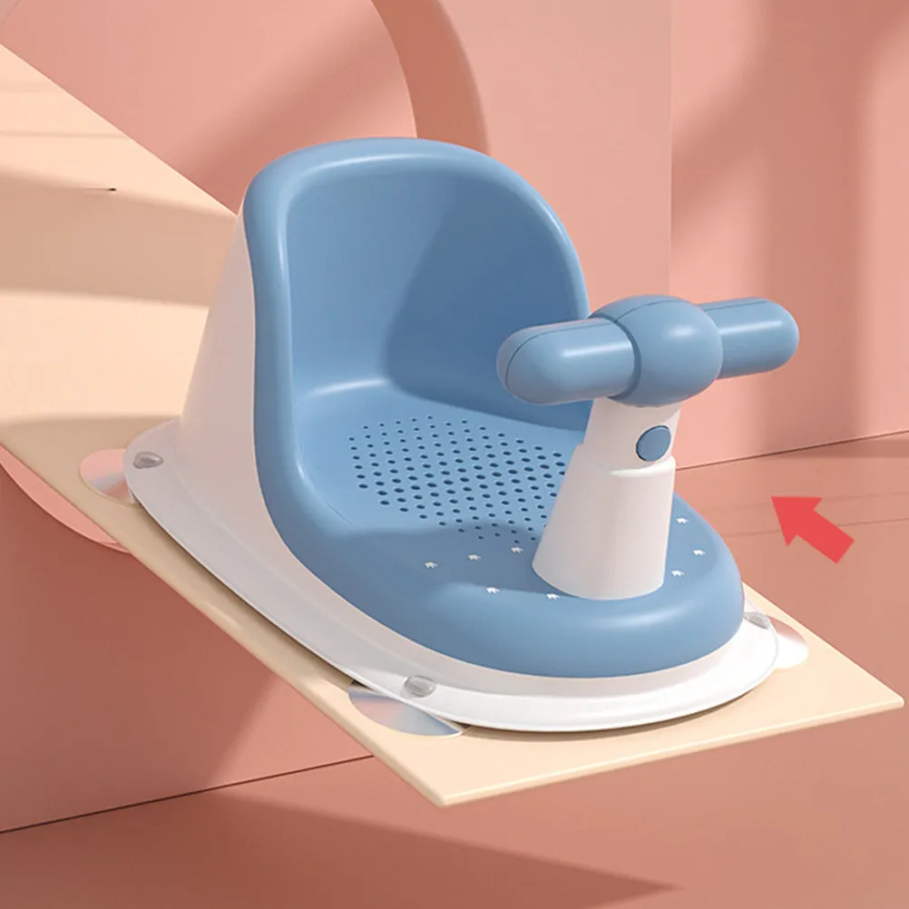

Baby Bath Seat Newborn Infant Shower Seat Durable PP Material Comfortable Backrest Spacious Design Safe Bathing Supply