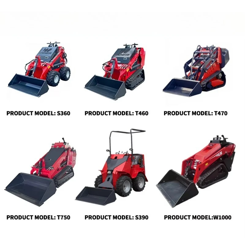 Mini Skid Steer Loader DieselCertified Hydraulic Drive Construction Agriculture Equipment