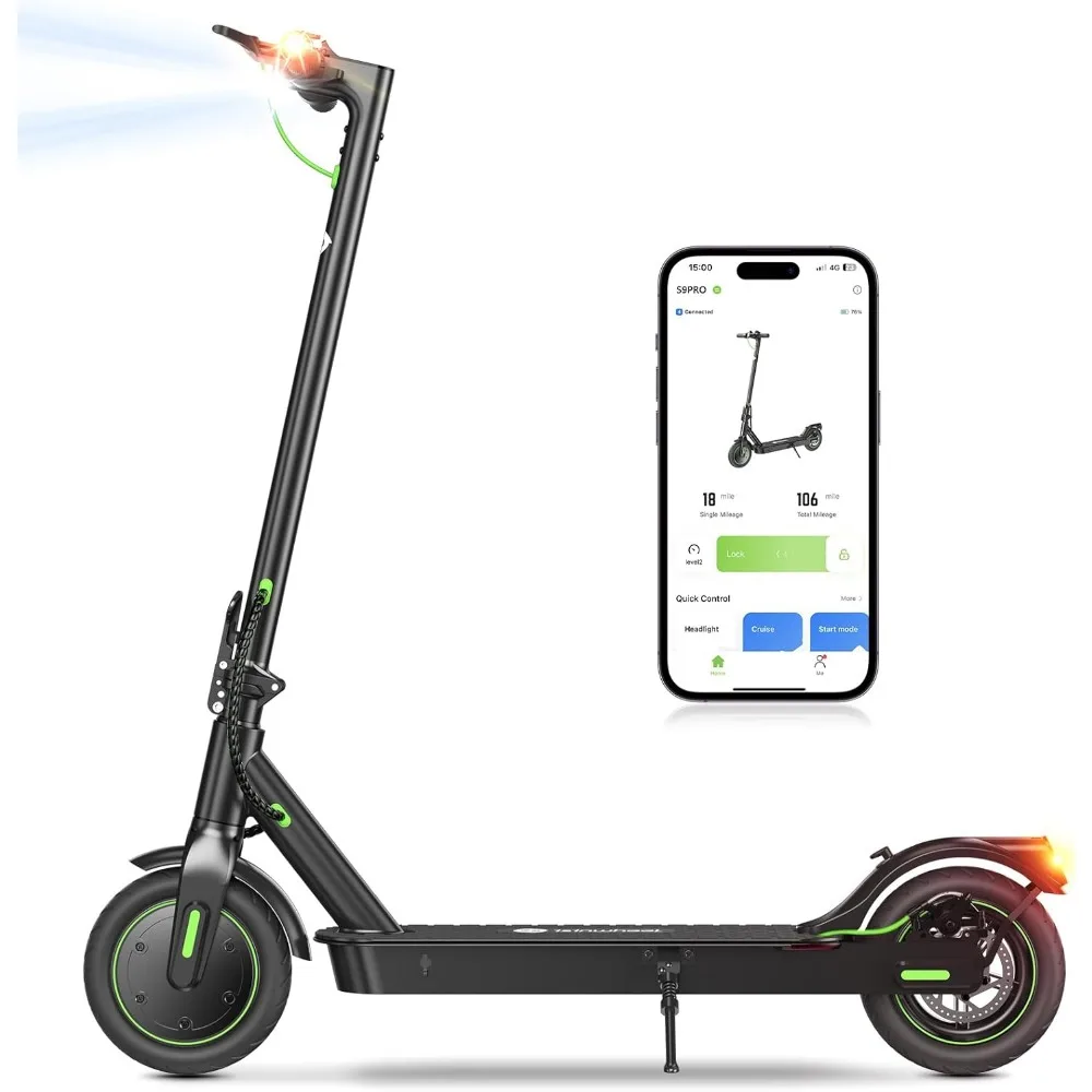 

Electric Scooter 19-31 Miles Range,19/21MPH Top Speed, 350/500/750W Motor Cruise Control Electric Scooter Adults