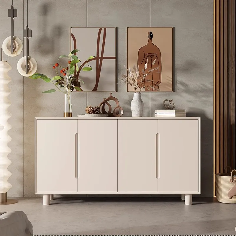 French Cream Style Shoe Cabinet Household Simple Modern Door Entry Entrance Cabinet Simple Storage Cabinet Storage