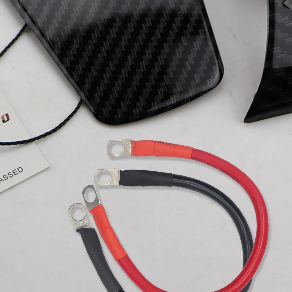 

2 Pcs Cable Ring Eyelets High Temp Resistance Copper Power Cable Rubber Durable Car Motorcycle Power Cables