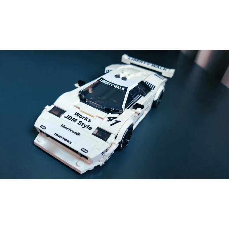 

MOC-177900New Classic Iconic F40 Sports Racing Car Building Block Model346Parts Boys' and Children's Birthday Building Block Toy