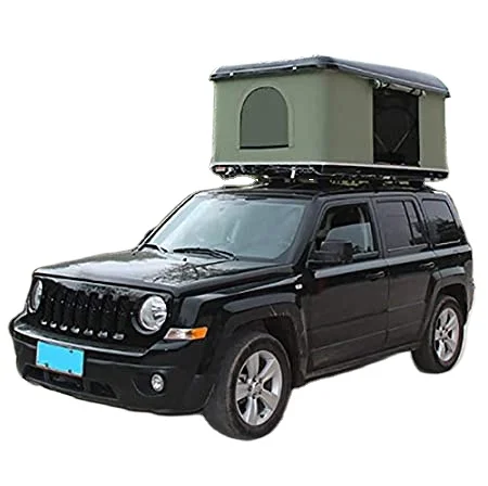 

High Quality Canvas Suv Car Windproof Camping Automatic Truck Vehicle Folding Roof Top Tent Hard Shell for 2