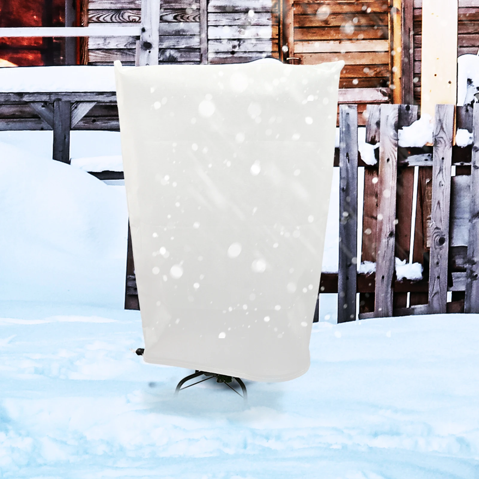 

2Pcs Plant Freeze Cover Durable Non woven Fabric Bags Winter Protection Frost proof Covers Easy Carry Foldable Shrub Protective
