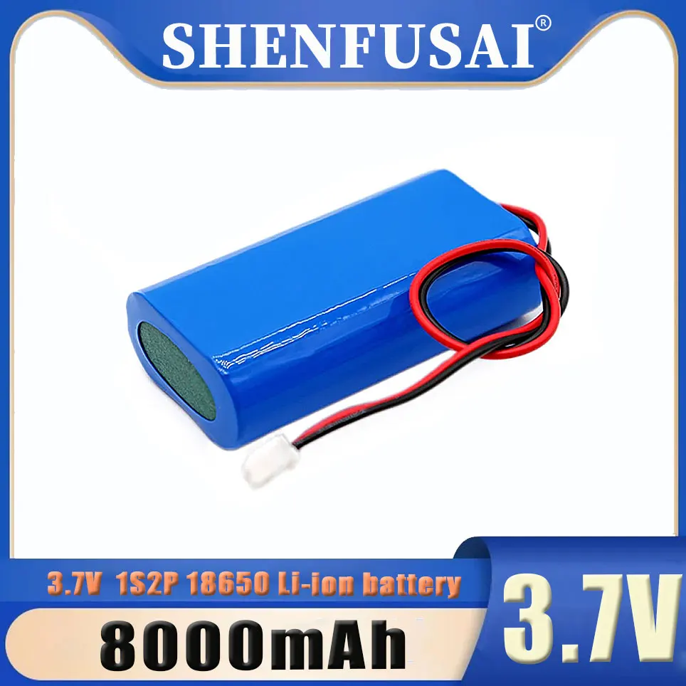 

New 3.7V 1s2p 8000mAh lithium-ion battery 3.7V high-quality high energy density, high discharge ratebattery pack 18650 battery