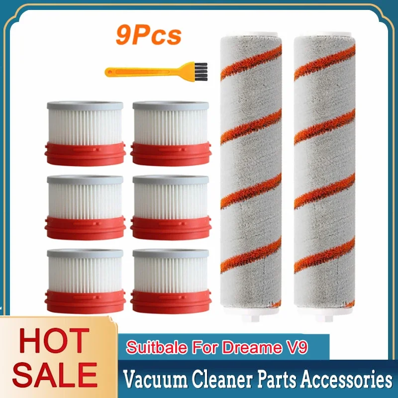 Various HEPA Filter Roller Brush for Xiaomi Dreame V9 V10 S51 S50 Handheld Cordless Vacuum Cleaner Spare Parts Accessories Kit