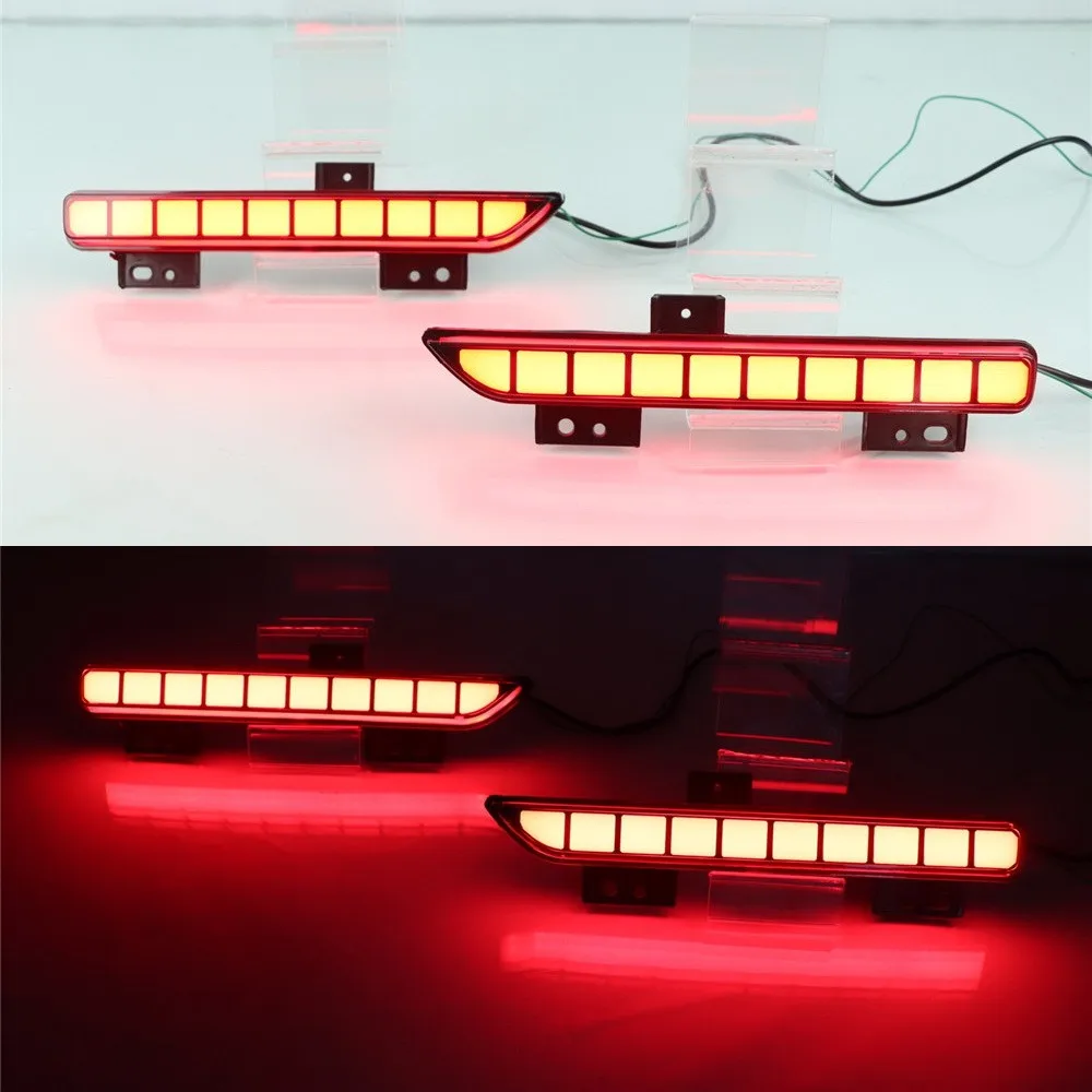 Car LED Rear Bumper Lamps For Ford Raptor SVT F150 2016-2023 Brake Light Turn Signal Backup Reflector Lamp Reverse Fog Taillight