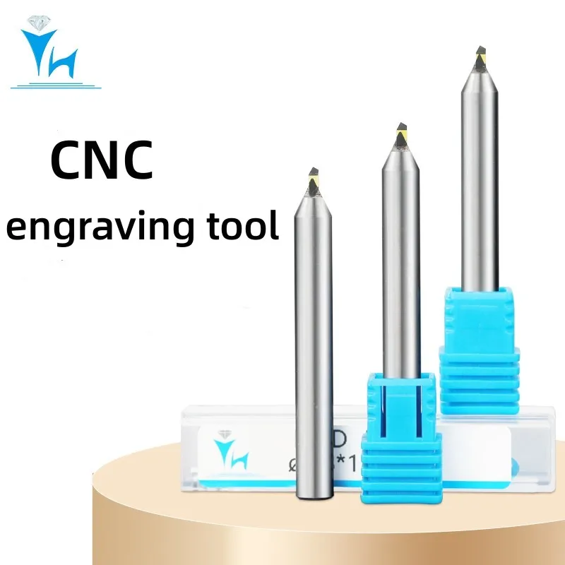 YUHE CVD Diamond Milling Cutter Engraving Bit Carving Pen Point Tools CNC Milling Cutter CNC Engraving Diamond Tools