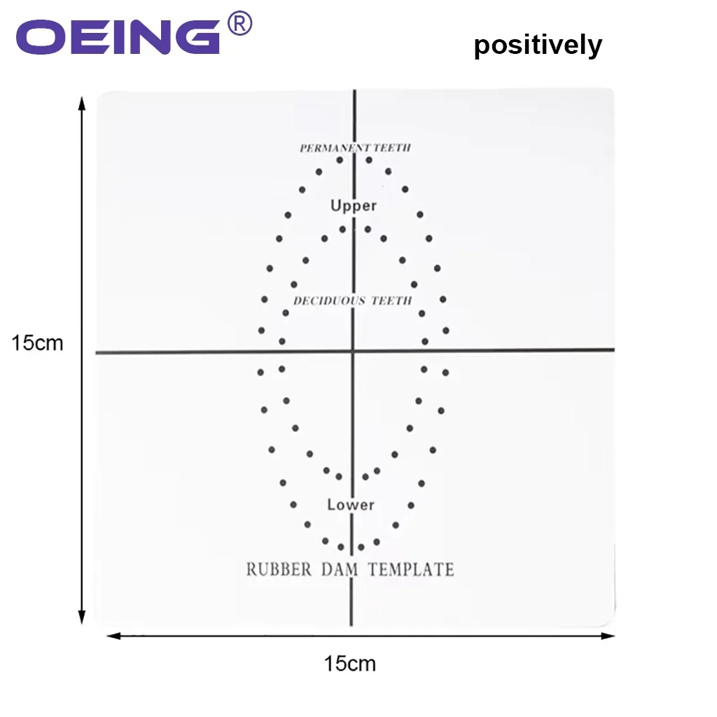 OEING 1 Pc Dental Plastic Rubber Dam Punch Hole Positioning Board Barrier Template Dentist Lab Instrument Tools