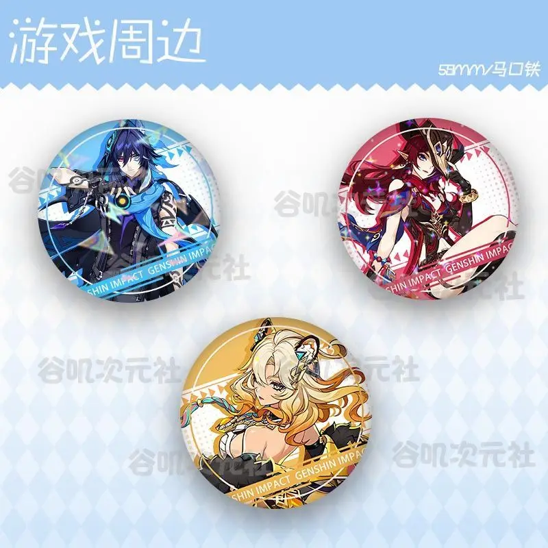 

Genshin Impact Ororon Chasca Xilonen аниме брошь жесть значок мультяшные булавки DIY украшения рюкзак аксессуары для одежды