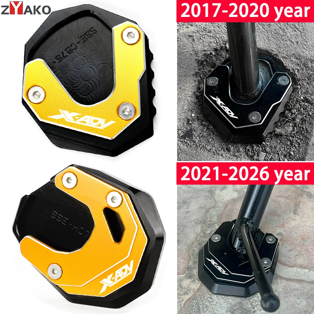

For HONDA XADV 750 X ADV 750 X-ADV 750 2017-2020 and 2021-2025 2026 xadv Motorcycle CNC Kickstand Foot Side Stand Extension Pad