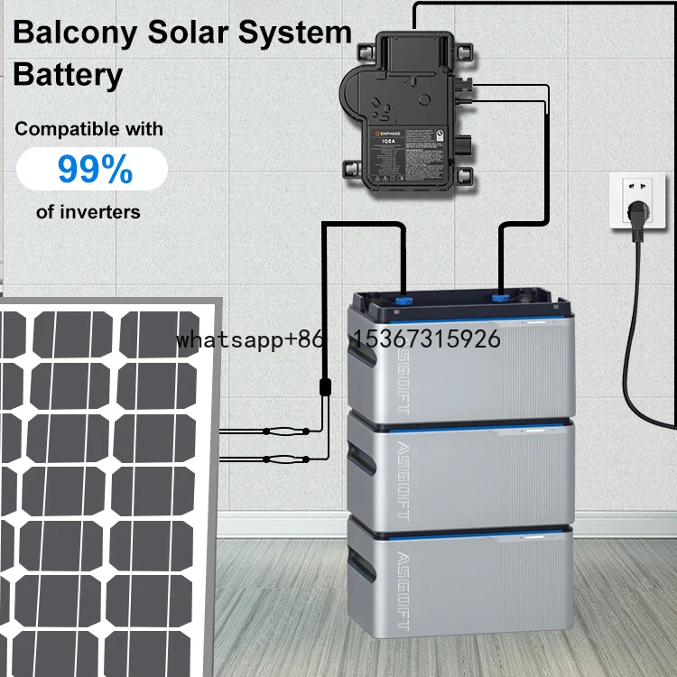 Plug and Play Complete 800w balcony solar system Kit with battery and inverter solar panel