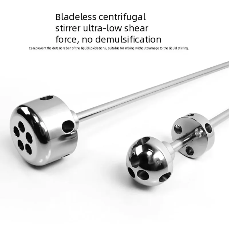 

Spherical centrifugal single-deck laboratory stainless steel mixing impeller, mild defoaming, low-shear mixing impeller