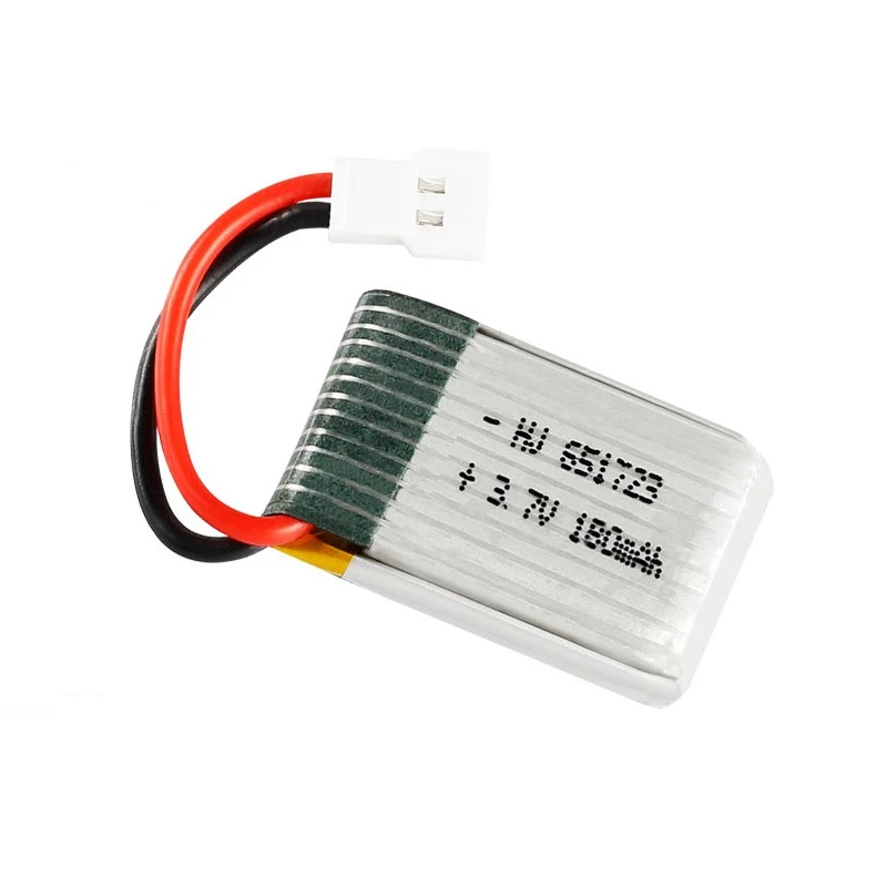 For JJRC H8 Mini 3.7v 180mah Lipo Battery For H2 H48 U207 RC Quadcopter Spare parts 651723 3.7v Battery for RC Helicopter Toys