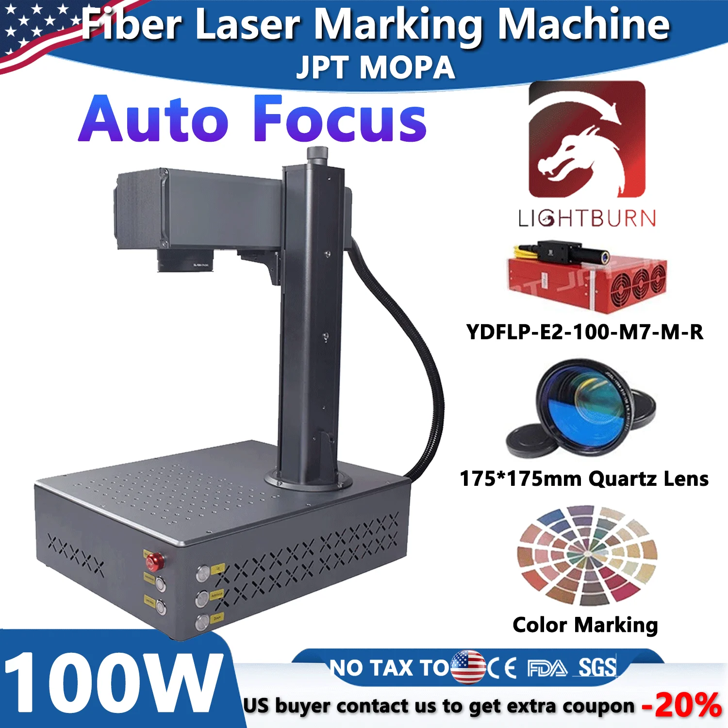 100W Auto Focus Jpt…