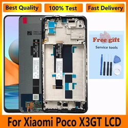 Original Display LCD For Xiaomi POCO X3 GT  21061110AG Full With Frame Touch Screen Digitizer Repair Assembly Replacement Parts