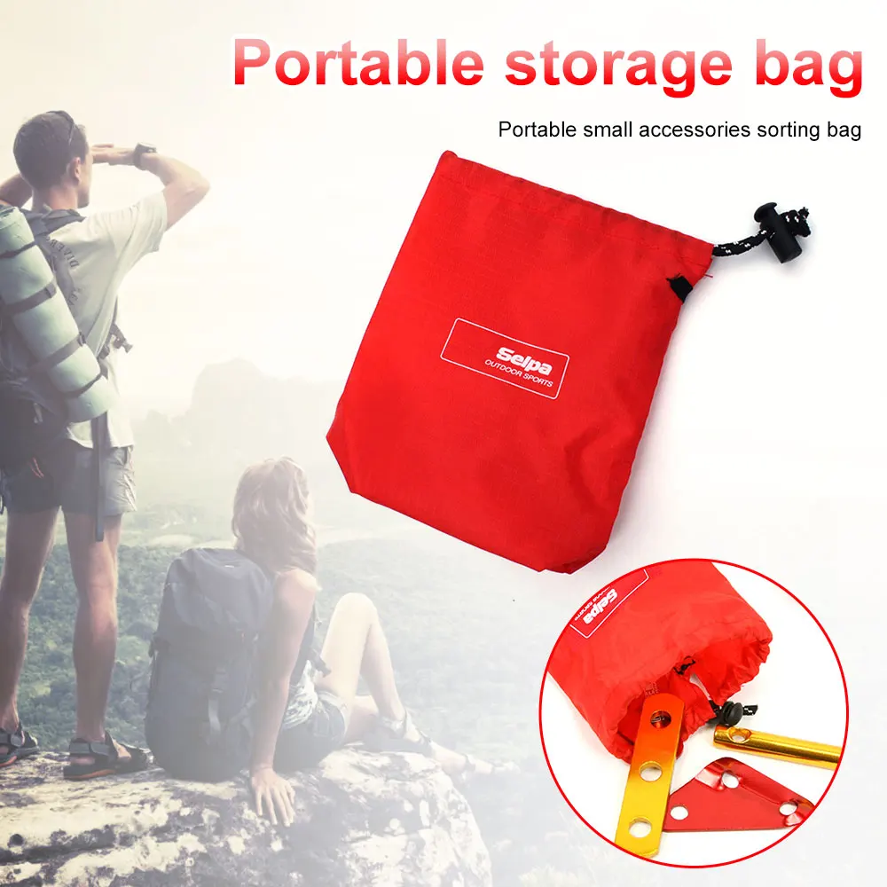 Outdoor Camping Storage Bag Multifunctional Hiking Travel Storage Bag Drawstring Pouch Organizer Waterproof Swimming Bag