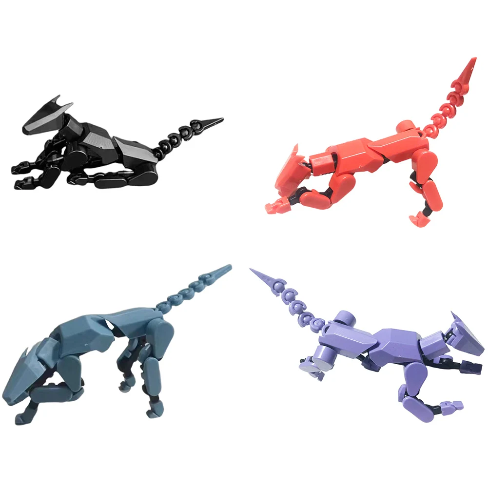 13 3D Printed Robo Dog Multi-Joint Movable Robot Dog Dummy Dog Gift for Collectors Desktop Decorations