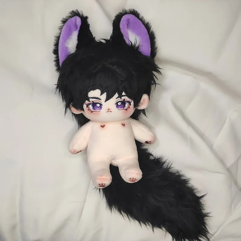 Cute Original No Attribute 20cm Black Red Fox Ear Tail Boy Body 20cm Change Clothes Pillow Xmas Gift