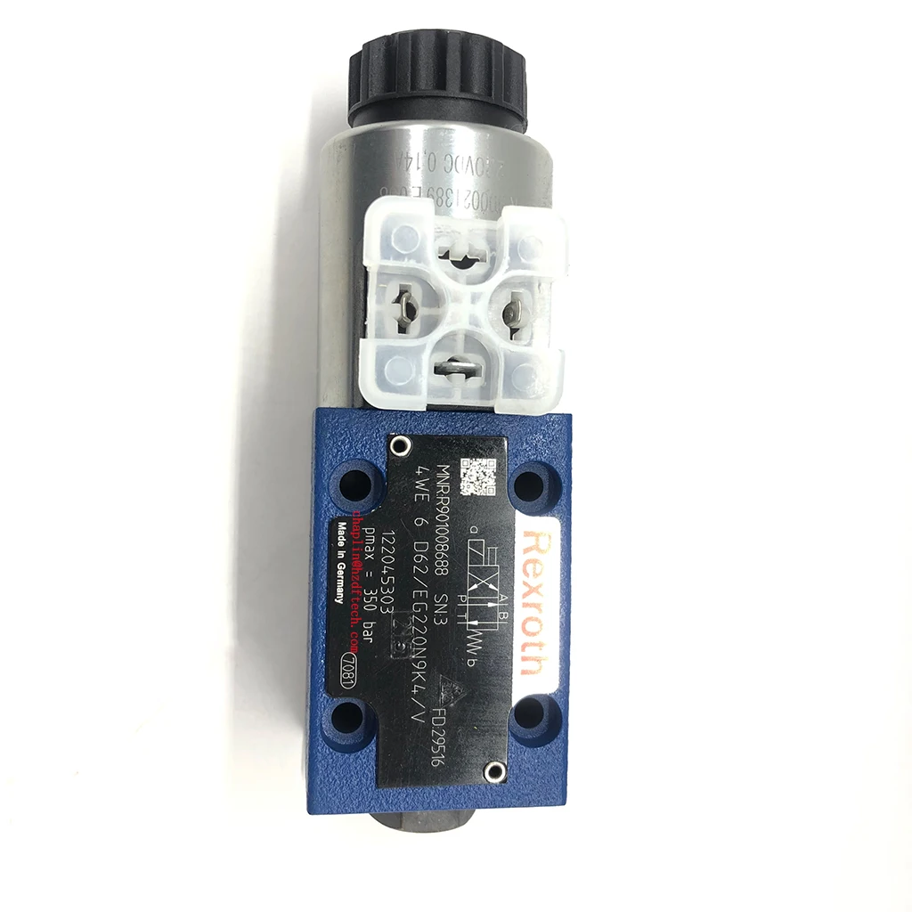 Válvula deslizante direcional de ação direta R901008688 4WE6D62/EG220N9K4/V com partida eletromagnética