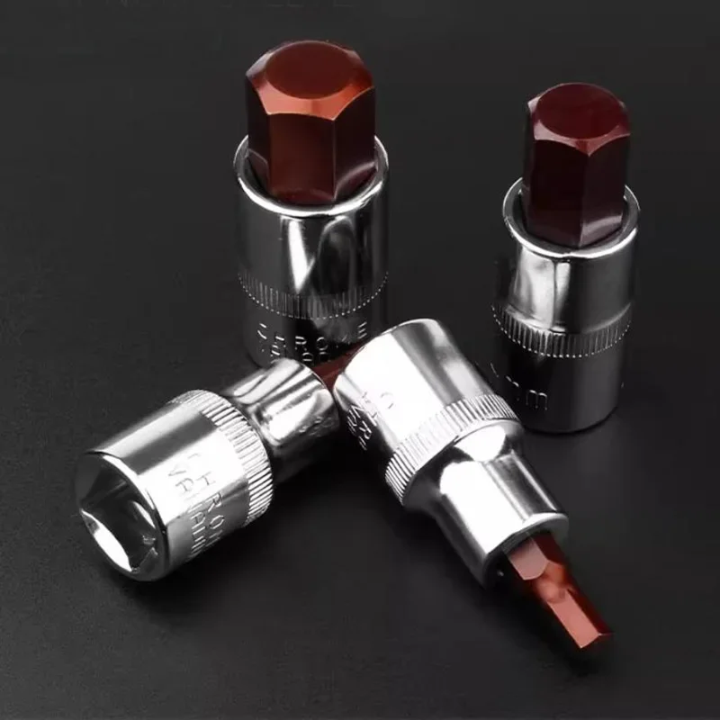 55mm 1/2 pulgadas unidad métrica Hex Allen llave Bit Socket métrico H3 H4 H5 H6 H7 H8 H10 H12 H14 H17 H19
