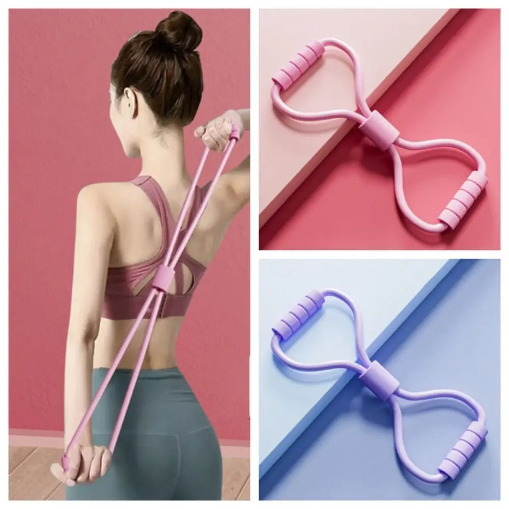 Tensile Tape Yoga Resistance Band Chest Expander Muscle Stretching Yoga Pilateselastic Band TPE Solid Color Pull Rope Band