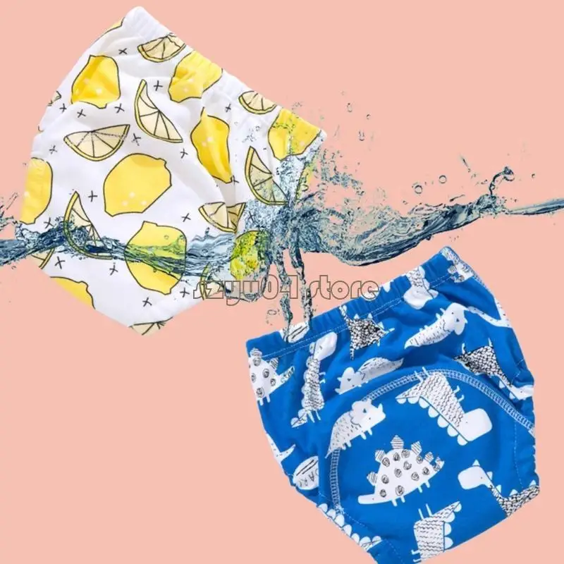 Sous-vêtements d'entraînement en coton 4X7D pour tout-petits, slips, couches, pantalons, caractéristiques confortables, taille