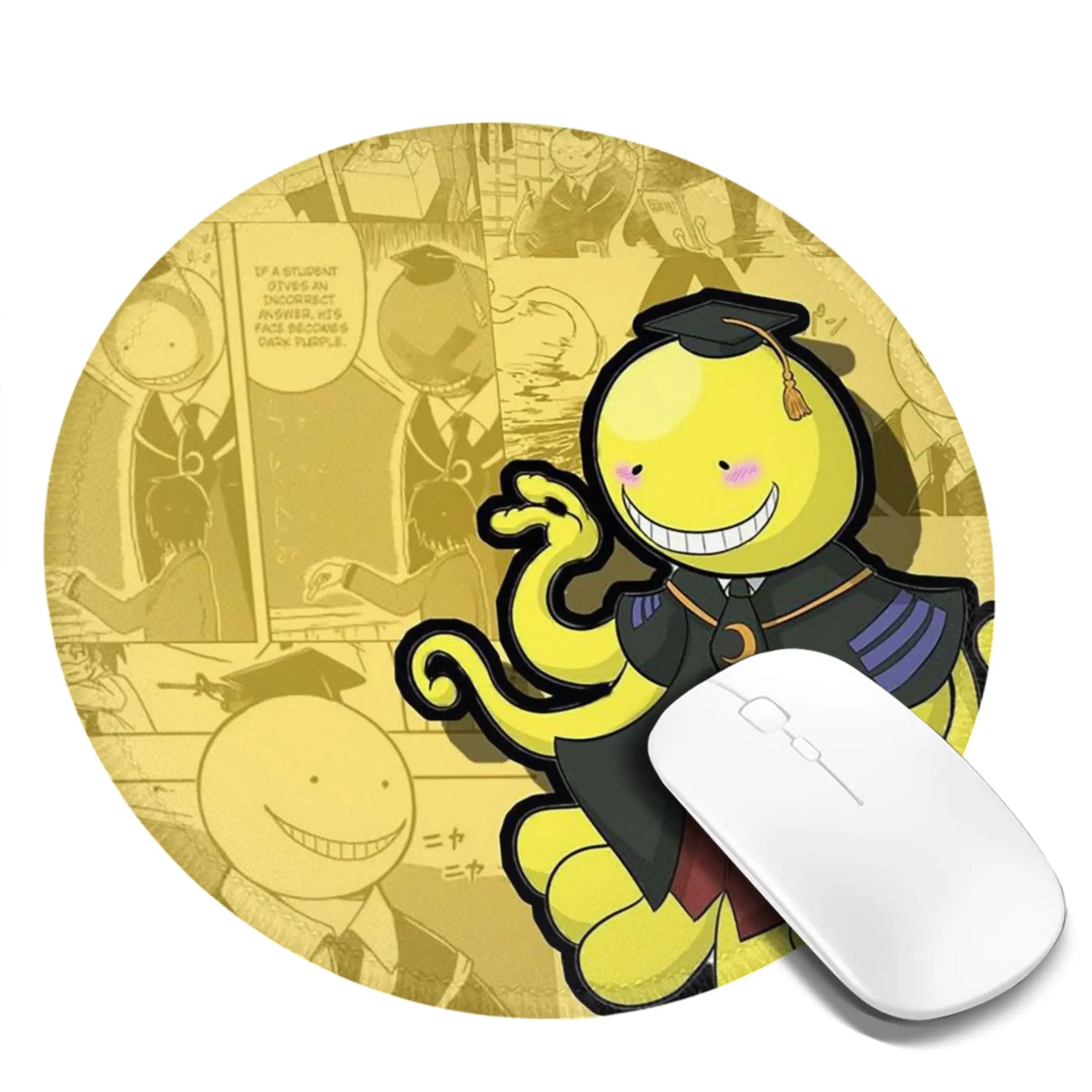 Assassination Classroom Octopus Koro Sensei Mouse Pad Computer Keyboard Mouse Mat Gaming Laptop Desk Mat Accessories Table Mats