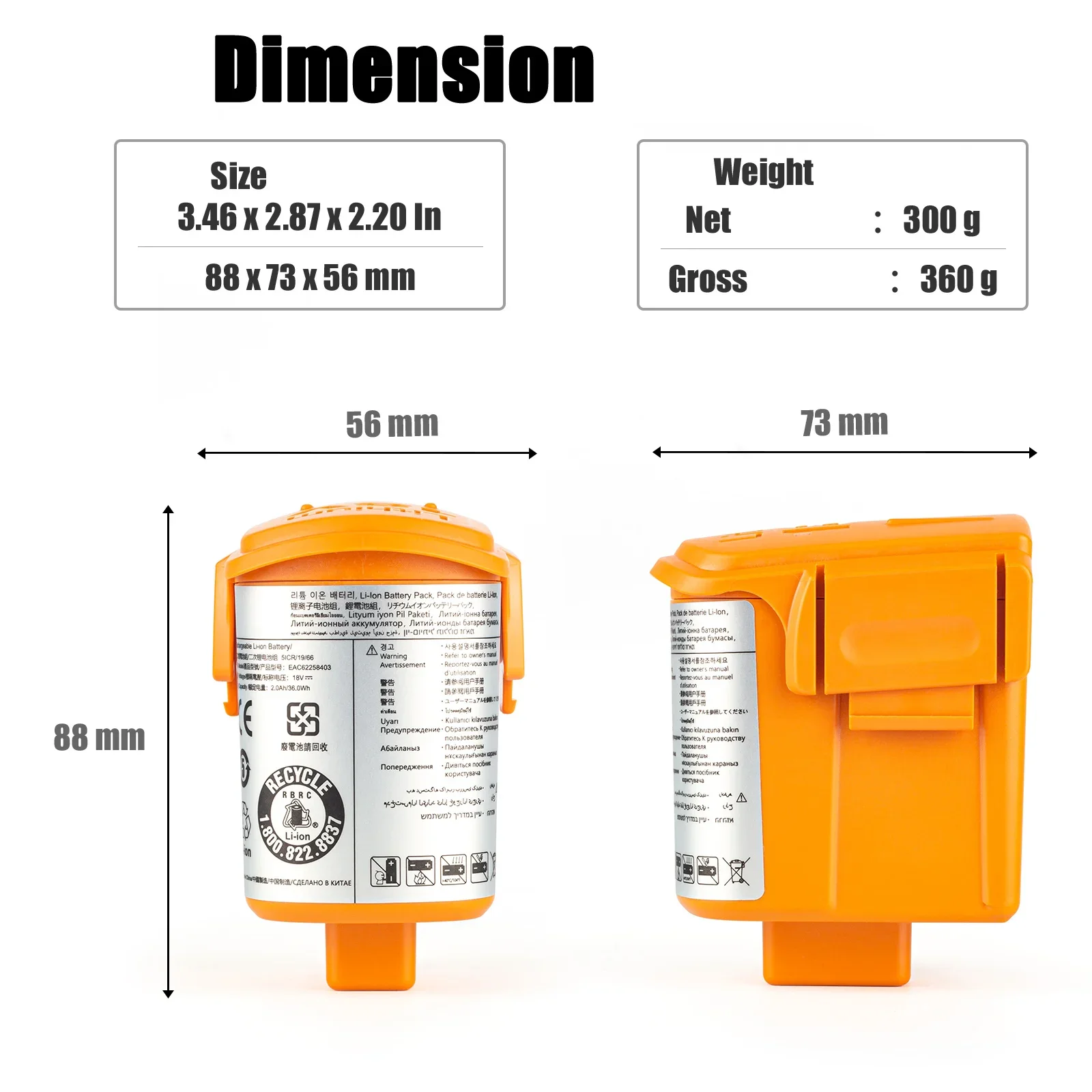Replacement Battery EAC62258405 For LG VS8400 S86R S84 VS8401SCW VS84 VSF8606SWM VS8403SCW VS7401C EAC62258403 EAC63341001