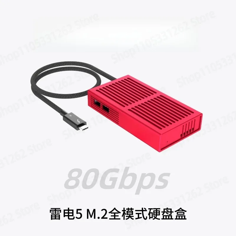 

Thunderbolt 5 SSD Enclosure 80Gbps for MacBook Pro Air Compatible with TB4 TB3 for NVMe M2 Solid State Drive