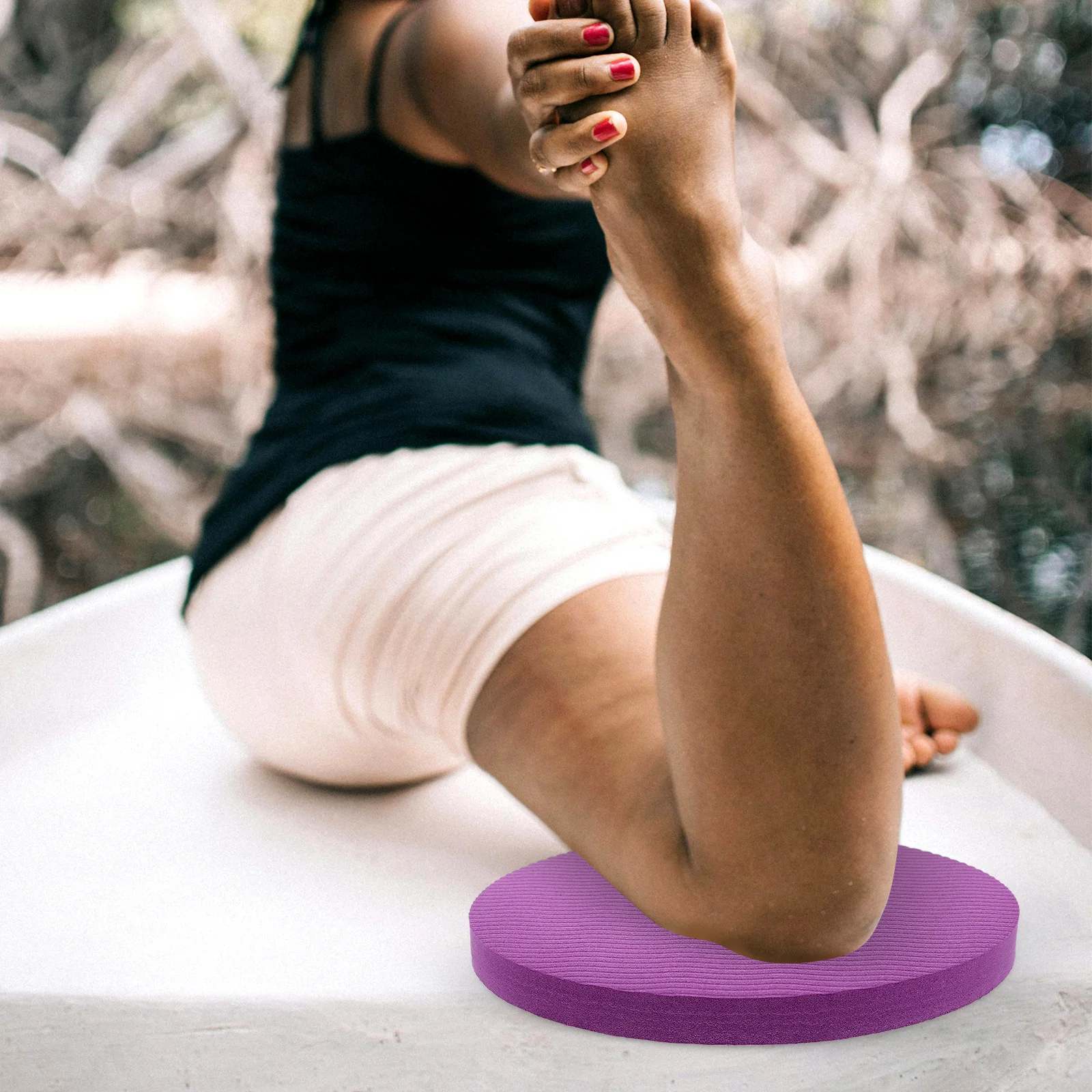 

Thick Yoga Mat 2Pcs Foam Bolsters for Kneeling Work Multi Function Knee Pad Elbow Cushion Pilates Exercise Hand Wrist Support