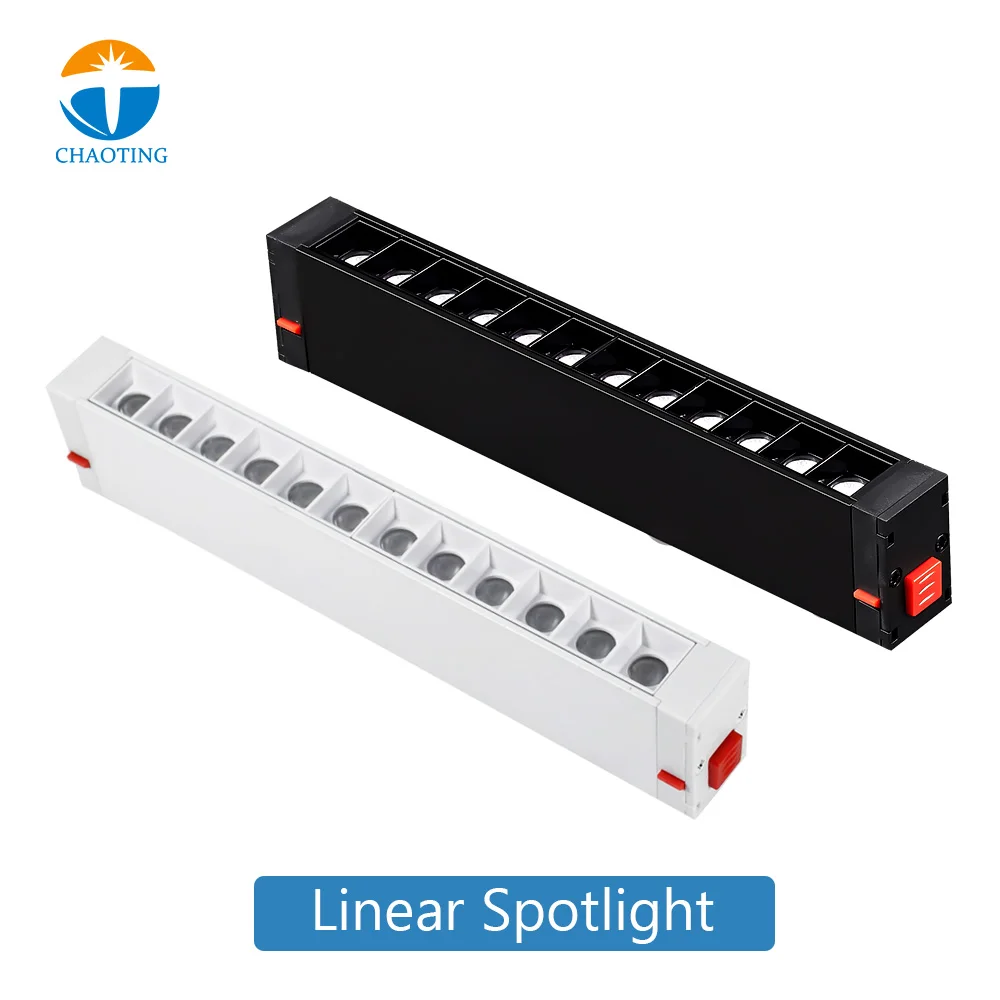 New Ceiling Rail Lighting Smart Dimmable Focus Spot Lamp Commercial System Track Lights Led Magnetic Linear 18W Grille Spotlight