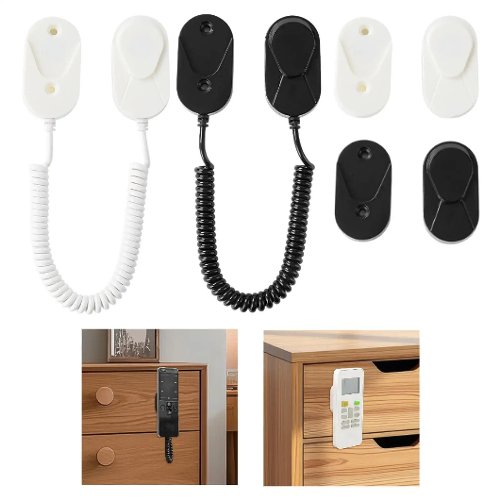 Pemegang Remote Control Magnetik dengan Tether Remote Control Tali Pegas